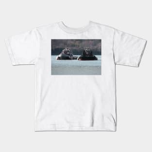 Two Tugs on the York River Kids T-Shirt